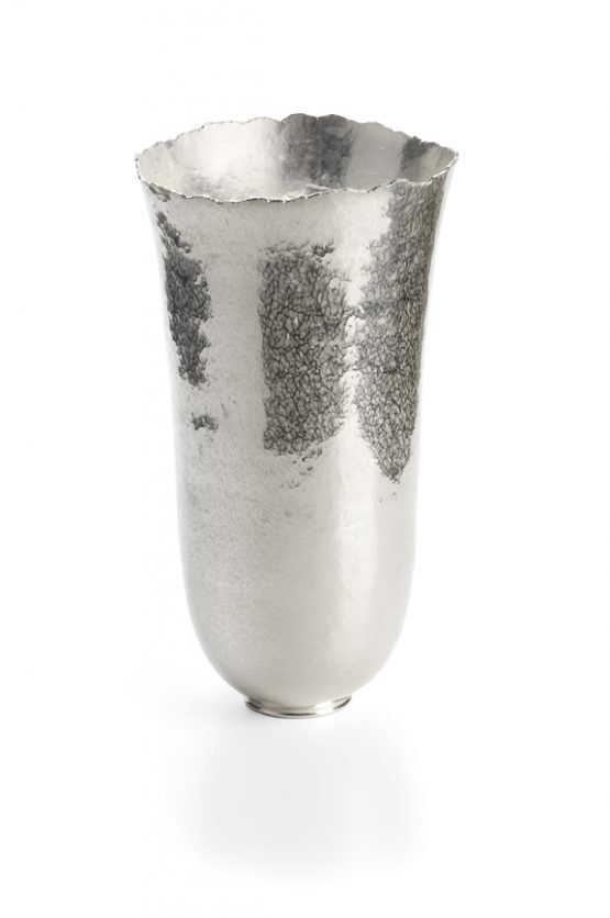 large fluted vase